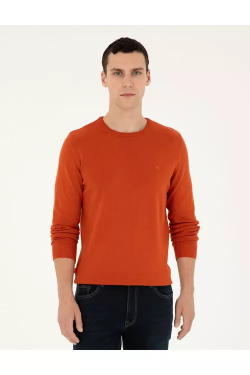 Mämişi Slim Fit esasy trikotaž jemperi - 26326790