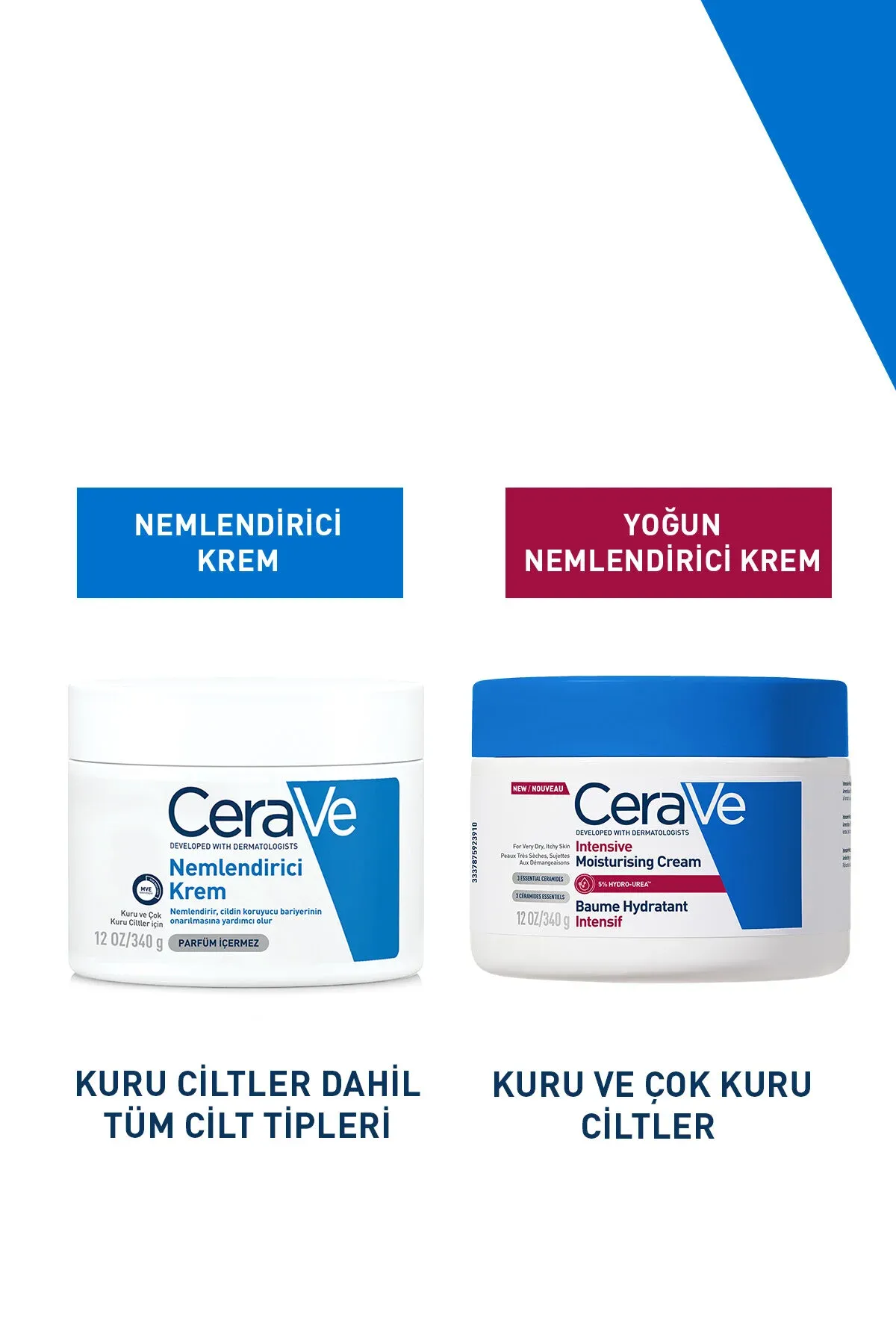Gialuron turşulygy & Seramid & Gidro-moçewina (ure) düzümli gury deriler üçin intensiw çyglandyryjy krem, 340 gr - 35045649 — surat 8/8