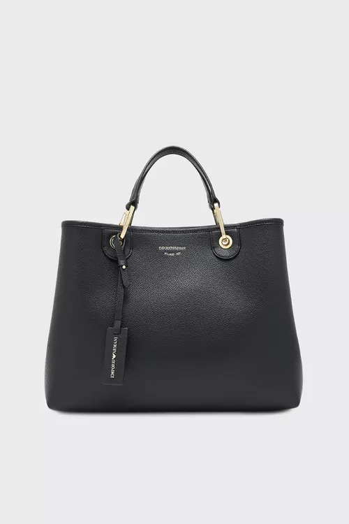 Aýrylýan kemerli Emporio Armani gara zenan sumkasy - 28858496