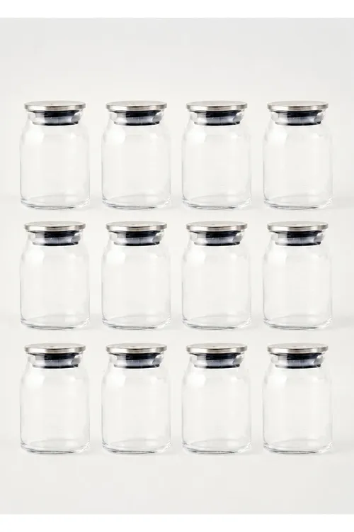 Jely metal gapakly 12 sanyly goşundy gaplary toplumy tebigy (290 ml) - 36617067